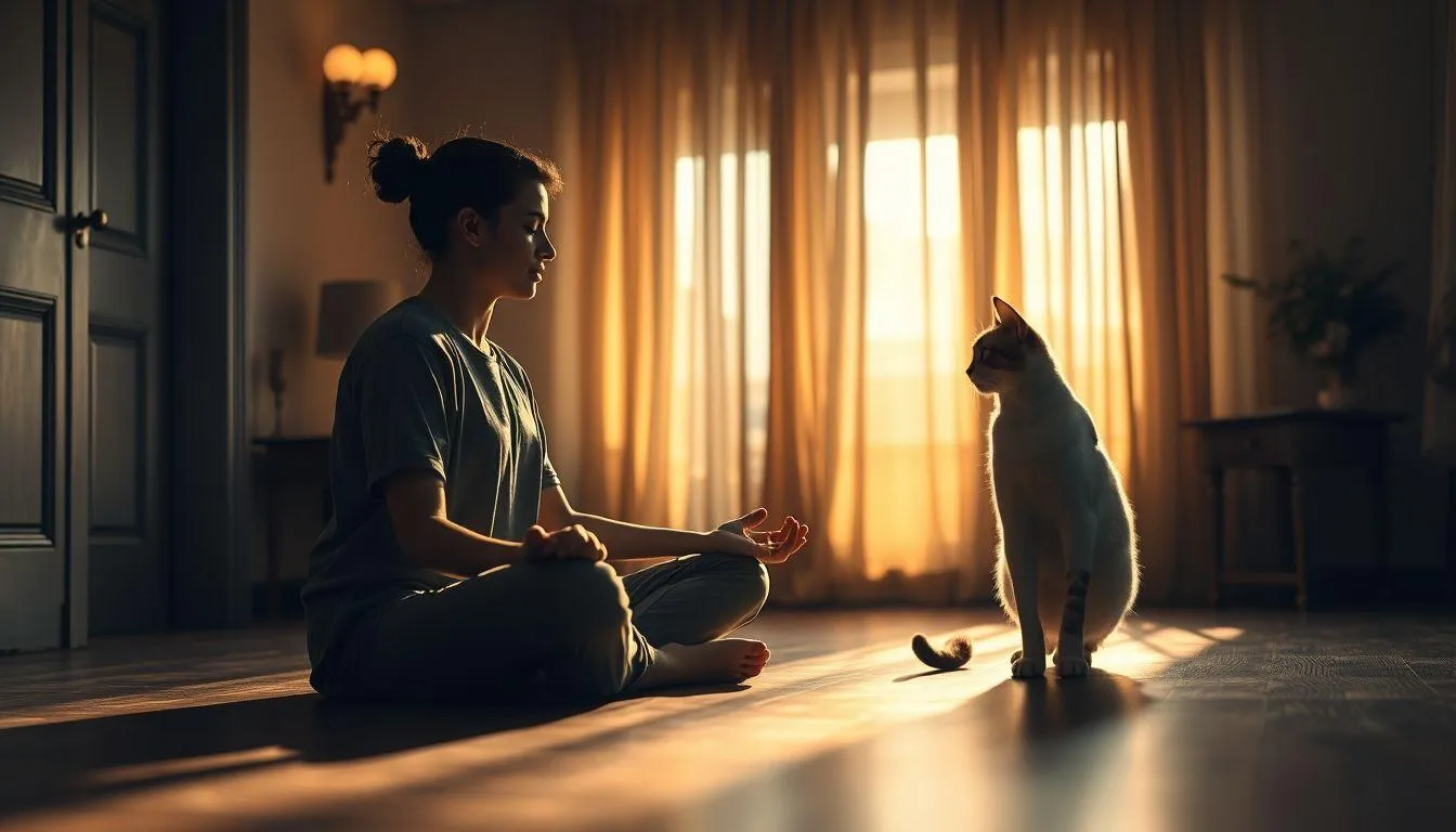 Pengertian dan Makna Dasar Mimpi Berbicara dengan Kucing (c) Ilustrasi AI