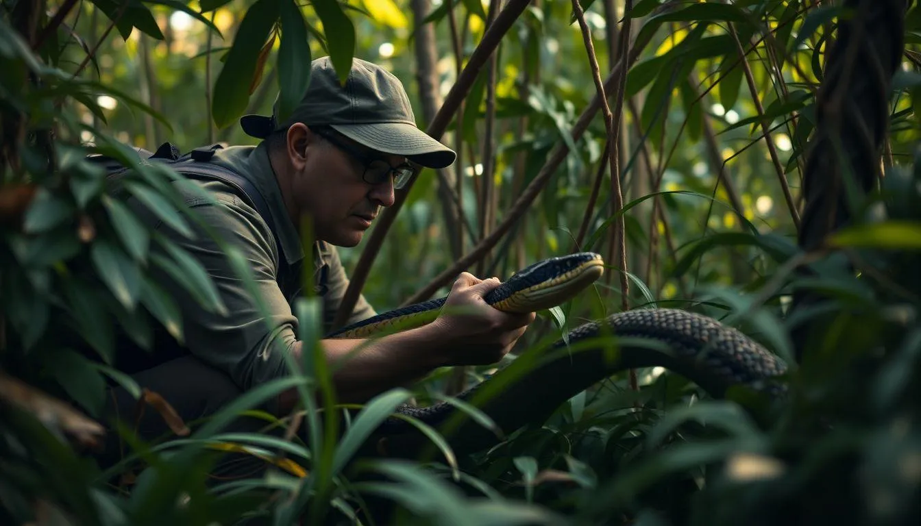 Pesan dan Hikmah dari Mimpi Berburu Ular (c) Ilustrasi AI
