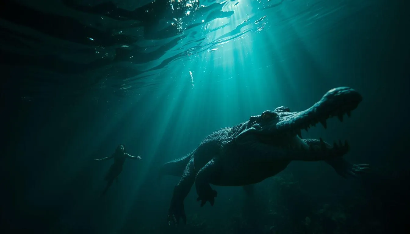 Tafsir Mimpi Berenang Bersama Buaya Menurut Primbon Jawa (c) Ilustrasi AI