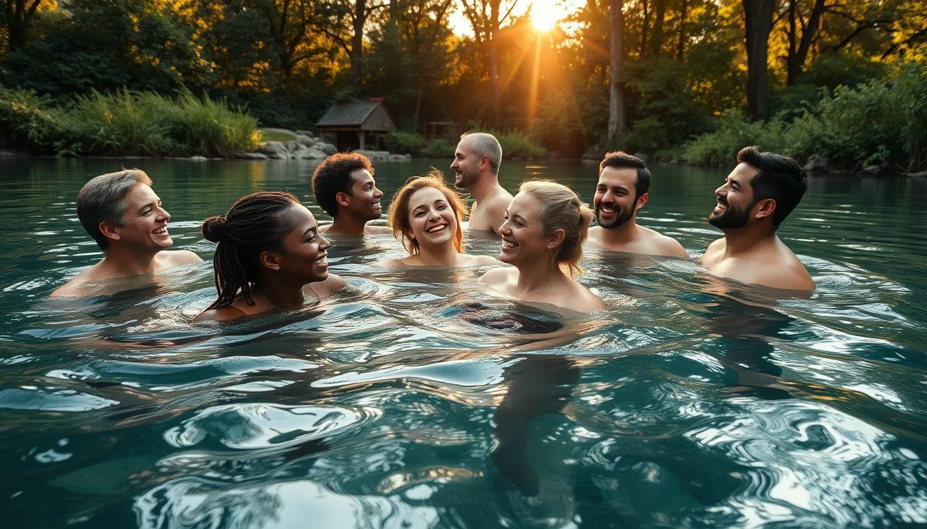 Arti Mimpi Berenang dengan Orang Lain (c) Ilustrasi AI