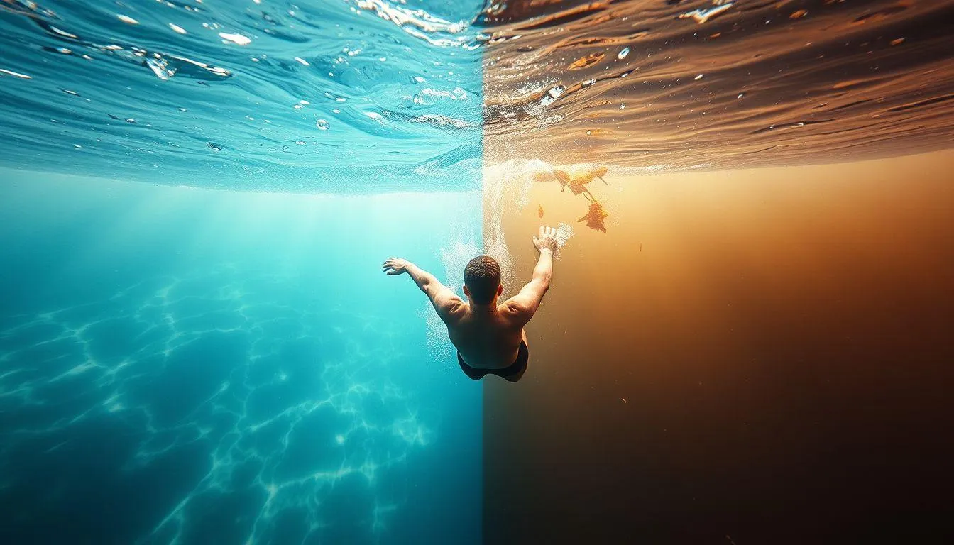 Perbedaan dengan Mimpi Berenang di Air Jernih (c) Ilustrasi AI