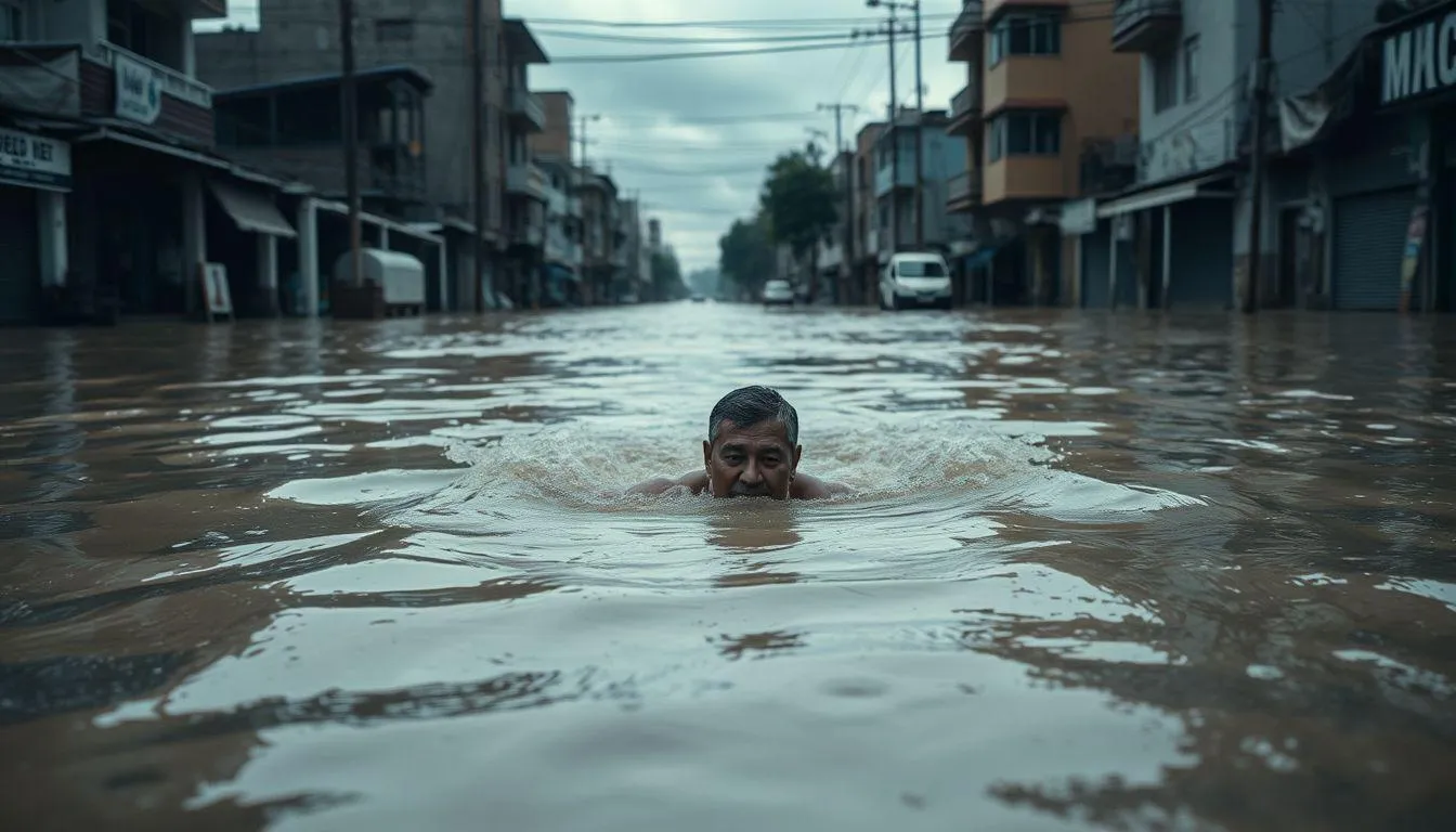 Dampak Kondisi Banjir dalam Mimpi (c) Ilustrasi AI