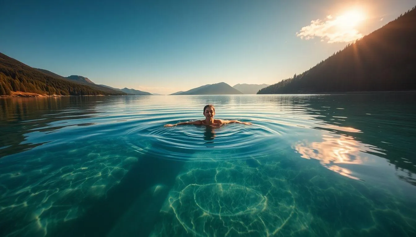 Arti Mimpi Berenang di Danau (c) Ilustrasi AI