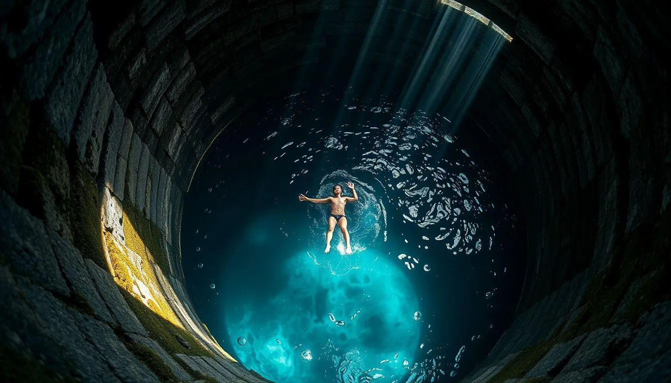 Arti Mimpi Berenang di Sumur (c) Ilustrasi AI