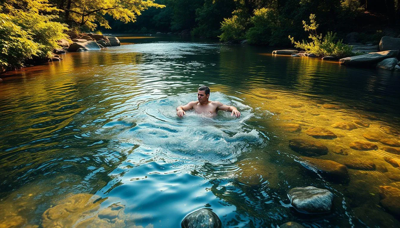 Arti Mimpi Berenang di Sungai (c) Ilustrasi AI