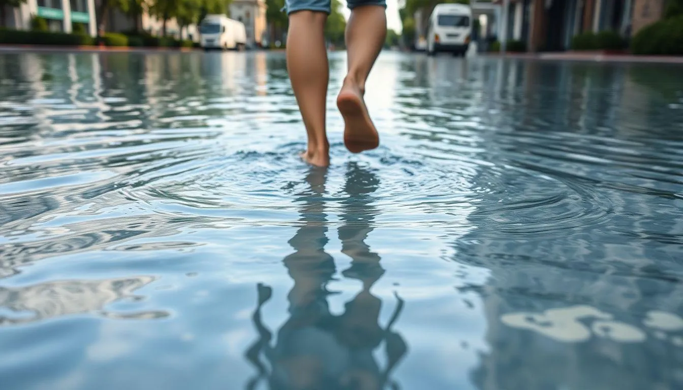 Interpretasi Berdasarkan Kondisi Air dalam Genangan (c) Ilustrasi AI