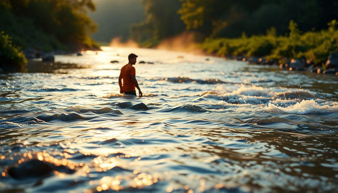 Tafsir Psikologis Mimpi Bermain Air di Sungai (c) Ilustrasi AI
