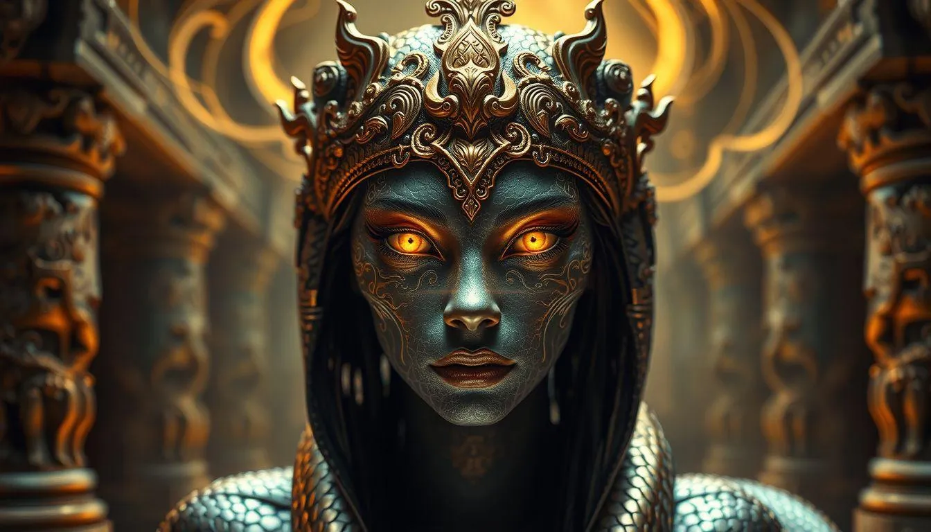 Makna Spiritual Mimpi Bertemu Ratu Ular (c) Ilustrasi AI