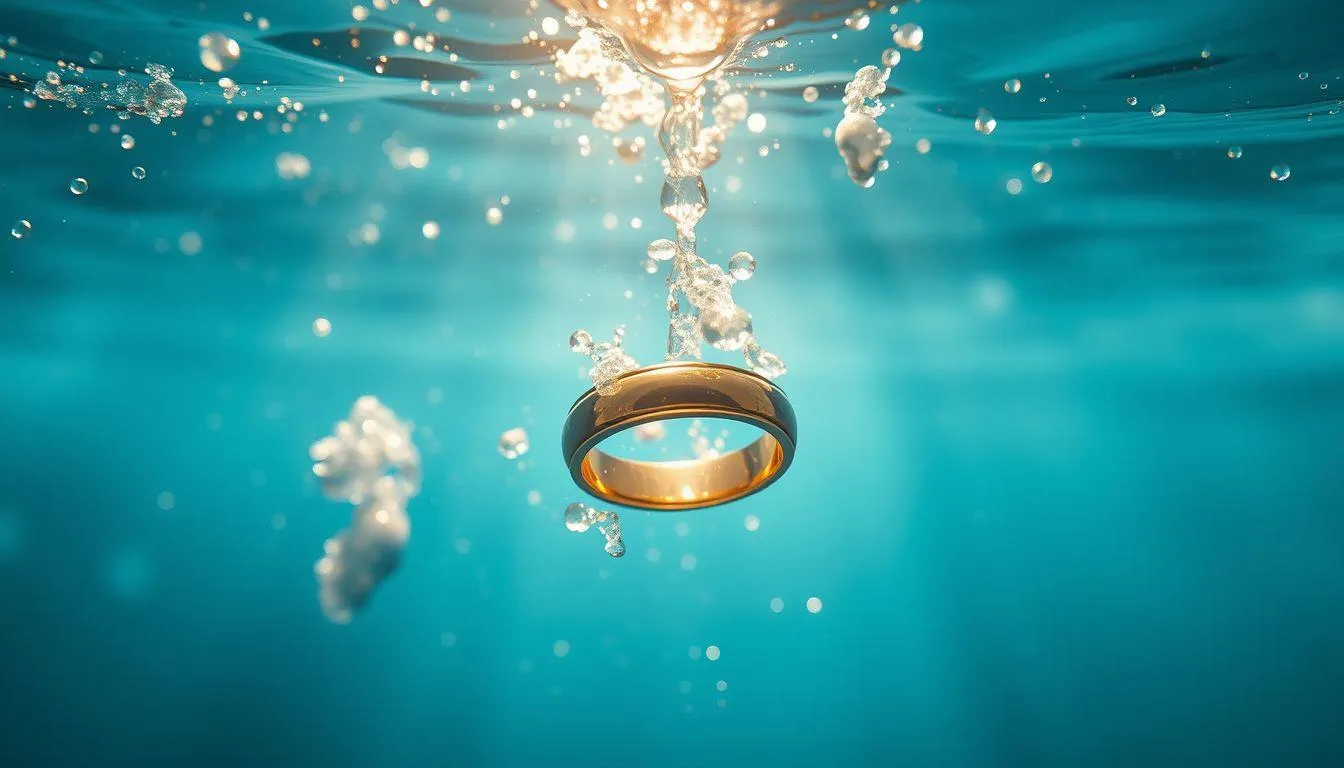 Makna Psikologis di Balik Mimpi Cincin Jatuh ke Air (c) Ilustrasi AI