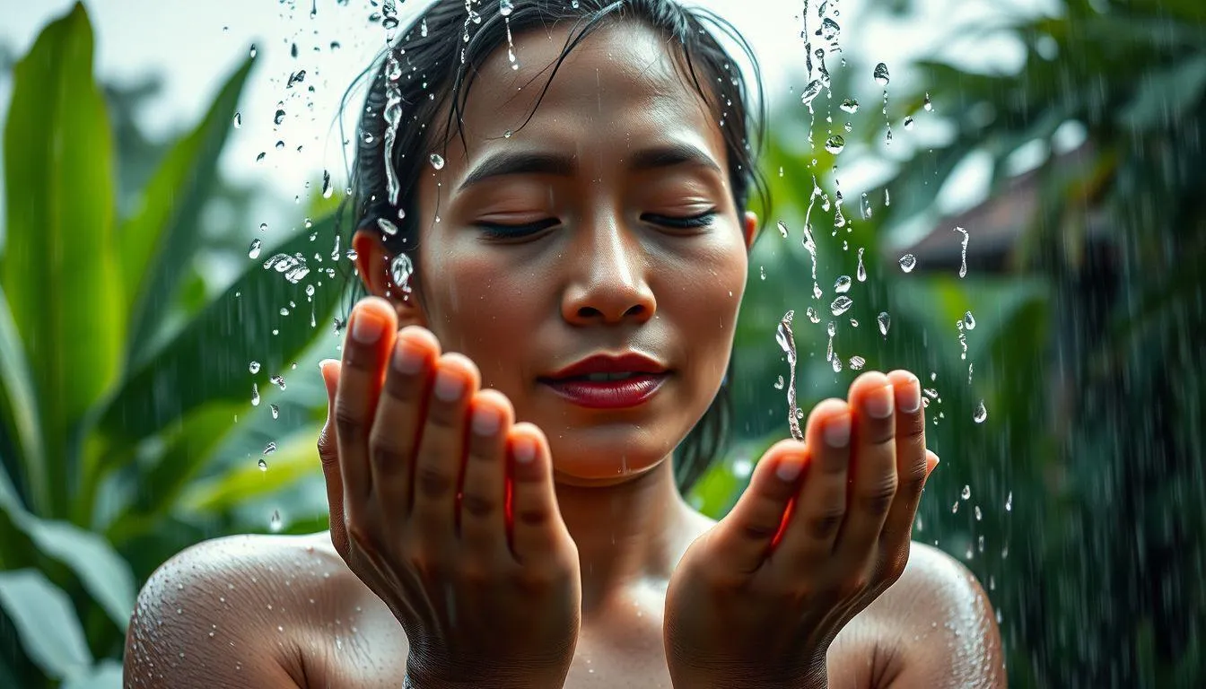 FAQ Seputar Arti Mimpi Cuci Muka dengan Air Hujan (c) Ilustrasi AI