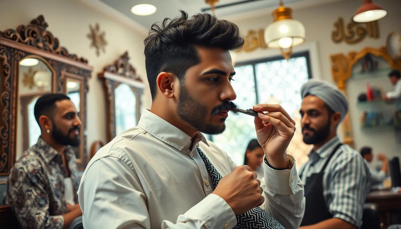 Perbedaan Tafsir Mimpi Cukur Kumis dalam Berbagai Budaya (credit:Image by AI)