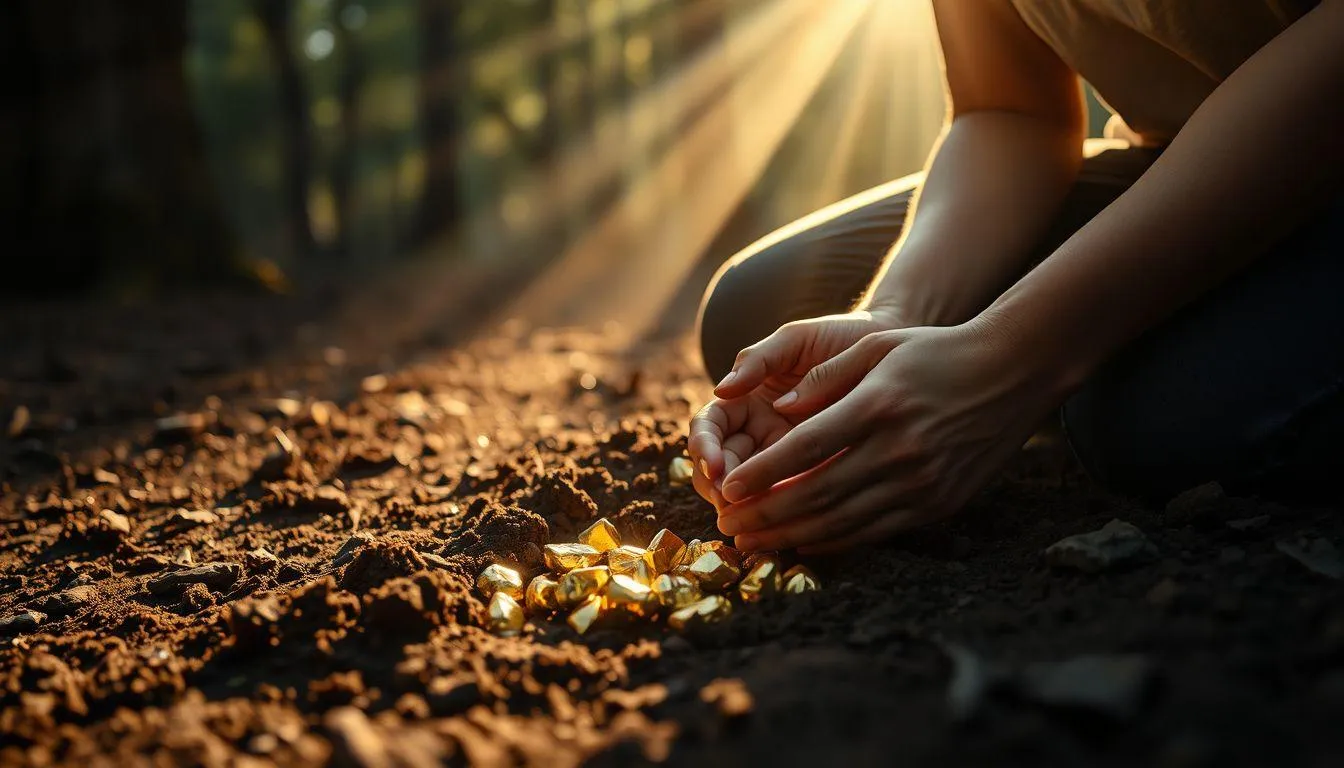 Makna Spiritual dan Filosofis Mimpi Dapat Emas dalam Tanah (c) Ilustrasi AI