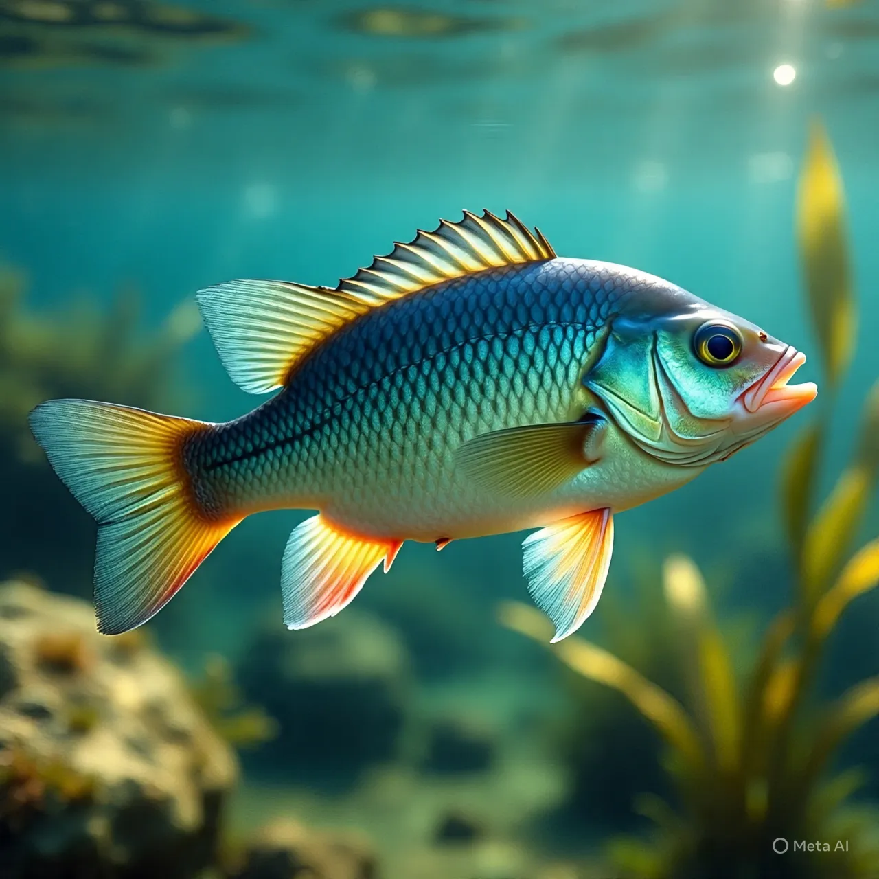 Interpretasi Berdasarkan Cara Mendapatkan Ikan Nila (c) Ilustrasi AI