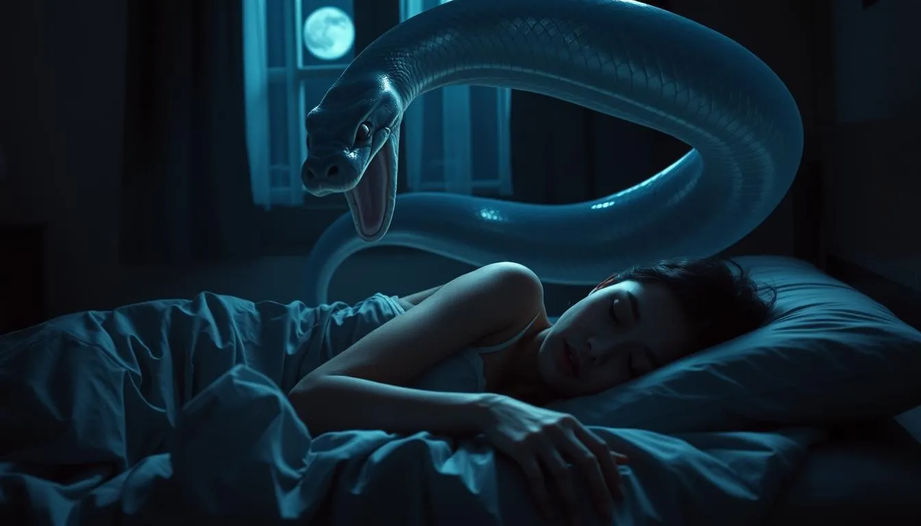 Pengertian Mimpi Digigit Ular (c) Ilustrasi AI