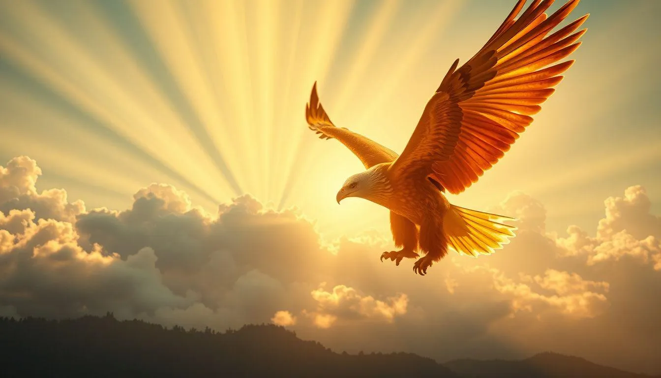 Makna Spiritual Mimpi Dibawa Terbang Burung Elang (c) Ilustrasi AI