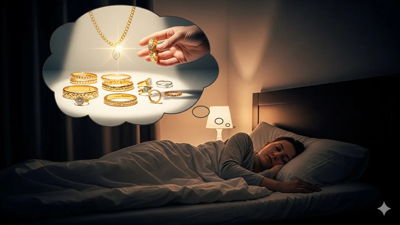 Makna Simbolis Perhiasan Emas dalam Mimpi (c) Ilustrasi AI