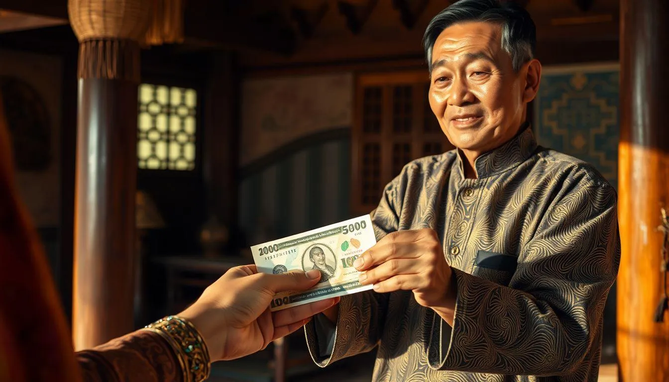 Arti Mimpi Diberi Uang oleh Lelaki Menurut Primbon Jawa (c) Ilustrasi AI