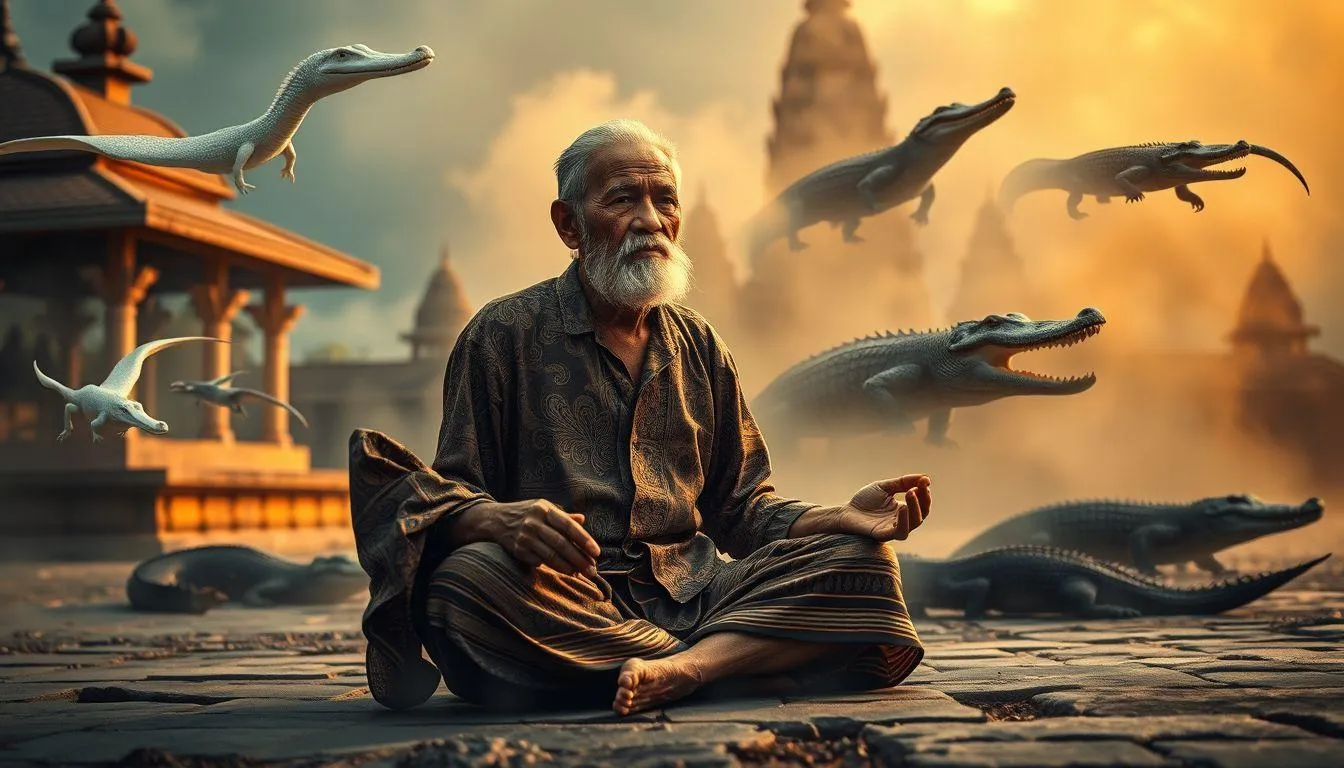 Tafsir Mimpi Didatangi Buaya Menurut Primbon Jawa (c) Ilustrasi AI