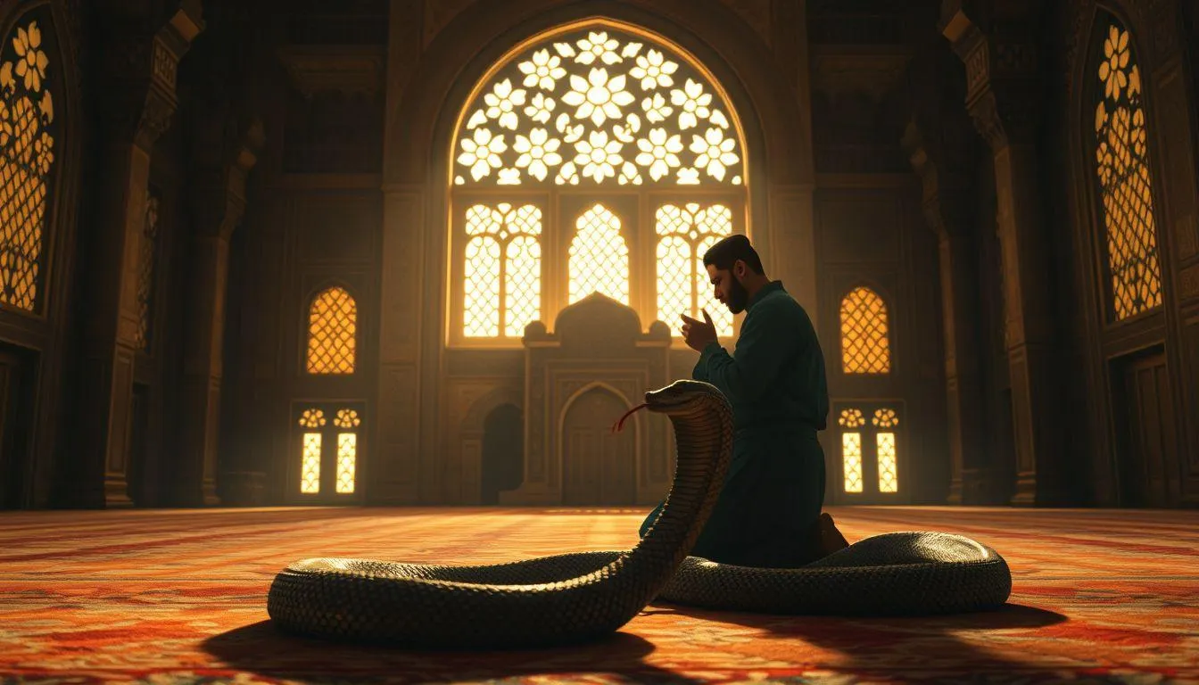 Tafsir Mimpi Didekati Ular Kobra Menurut Islam (c) Ilustrasi AI