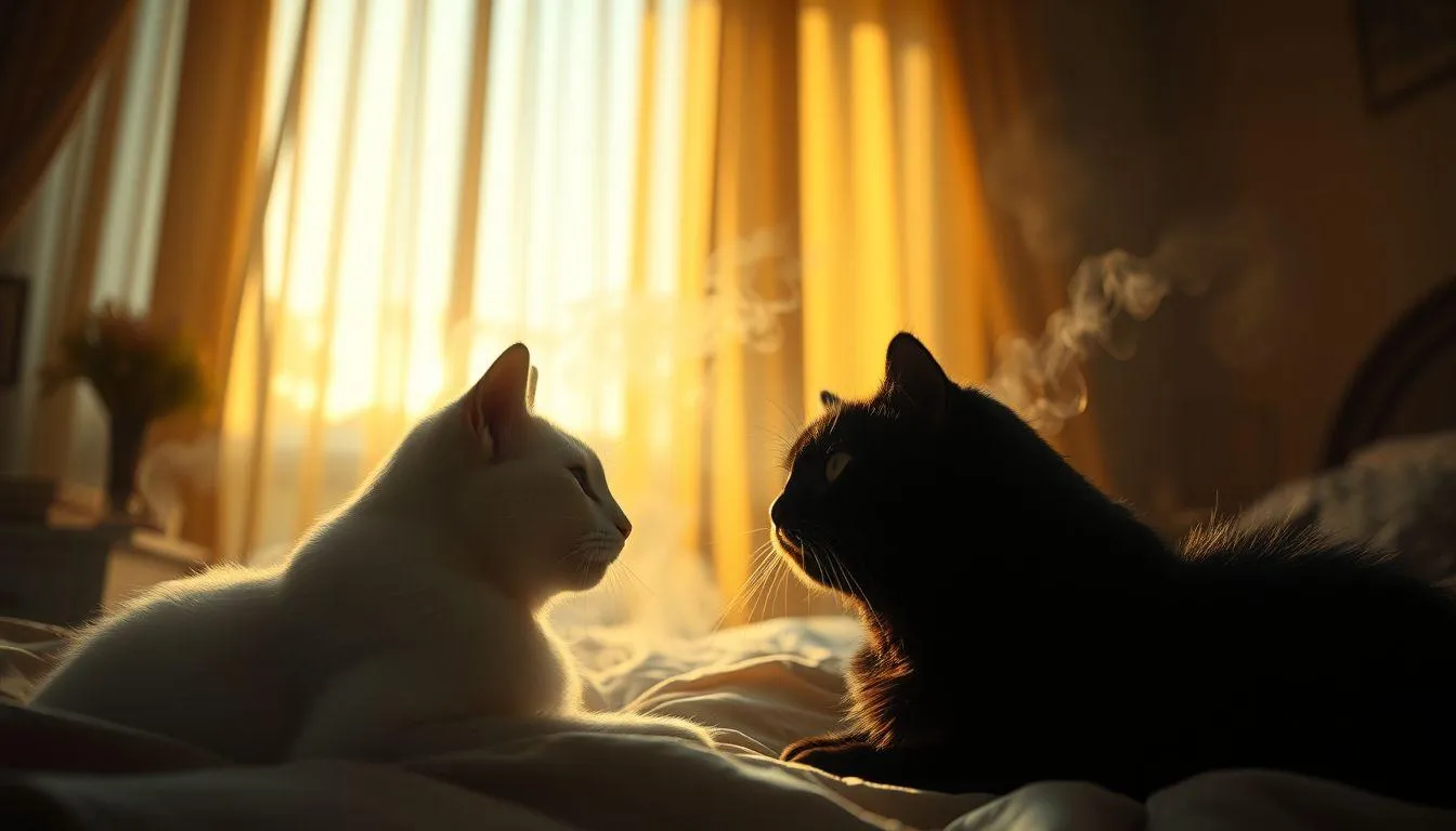 Tafsir Berdasarkan Warna Kucing yang Mengganggu (c) Ilustrasi AI