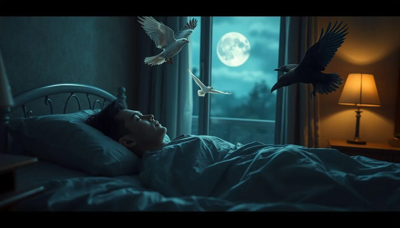 Jenis-Jenis Mimpi Digigit Burung dan Maknanya (c) Ilustrasi AI
