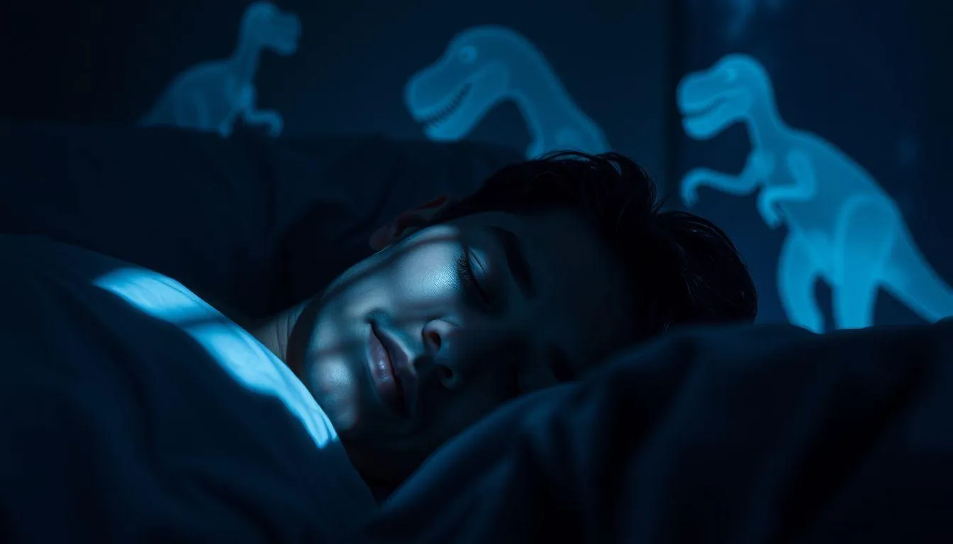 Pengertian dan Makna Dasar Mimpi Digigit Dinosaurus (c) Ilustrasi AI