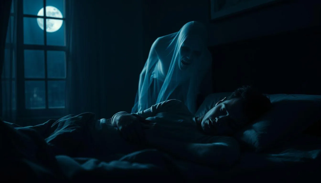 Pengertian dan Makna Dasar Mimpi Digigit Hantu (c) Ilustrasi AI