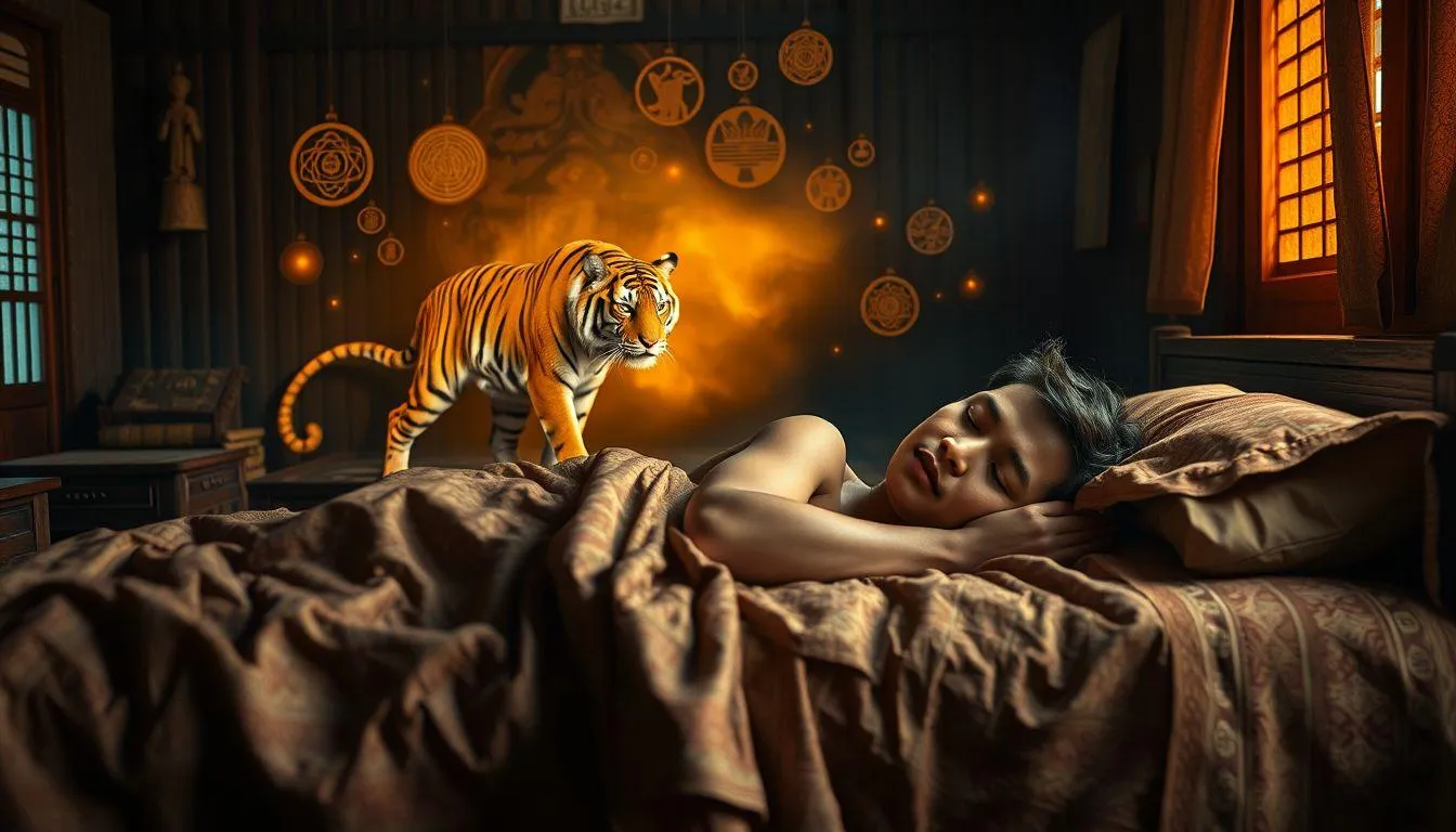 Tafsir Mimpi Digigit Harimau Menurut Primbon Jawa (c) Ilustrasi AI