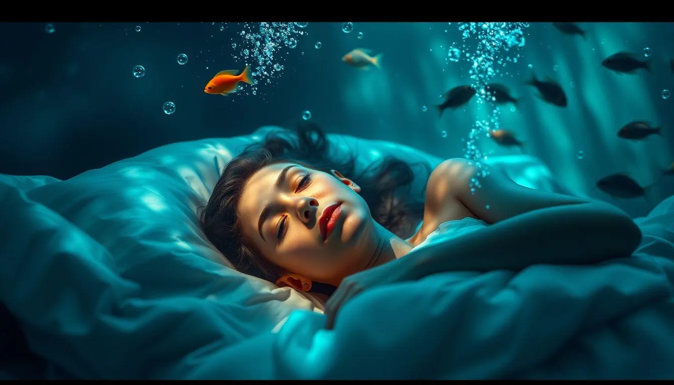 Makna Psikologis Mimpi Digigit Ikan (c) Ilustrasi AI