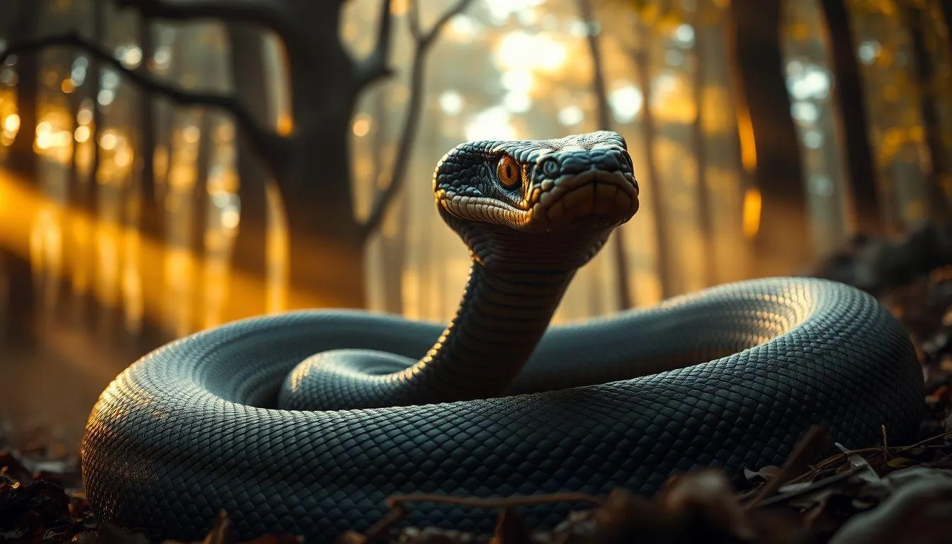 Pengertian dan Makna Dasar Mimpi Digigit King Cobra (c) Ilustrasi AI