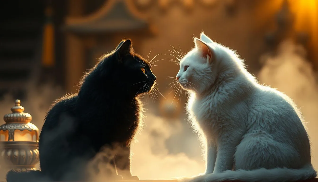 Interpretasi Berdasarkan Warna Kucing (c) Ilustrasi AI