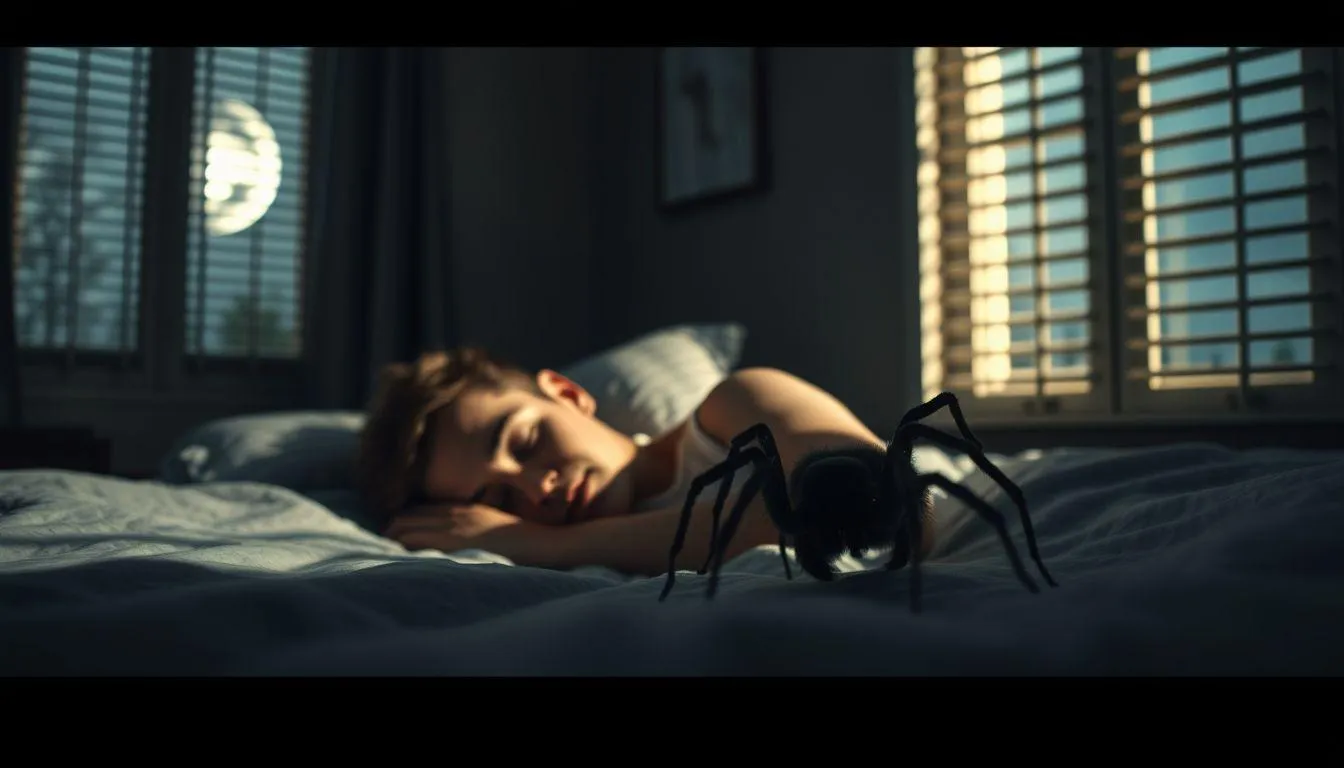 Pengertian dan Makna Dasar Mimpi Digigit Laba-laba (c) Ilustrasi AI