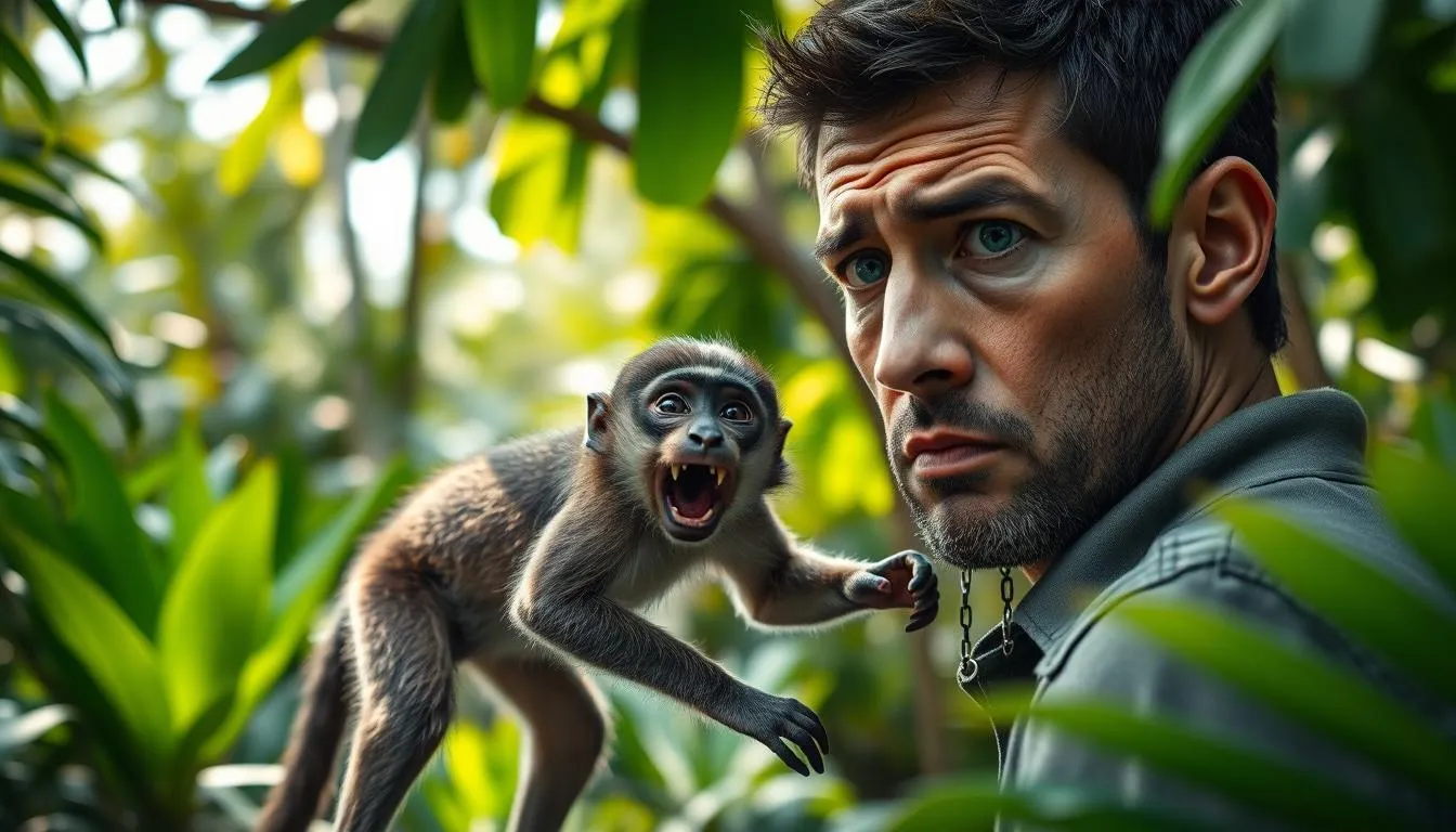 Makna Mimpi Digigit Monyet Berdasarkan Jenis Monyet (c) Ilustrasi AI