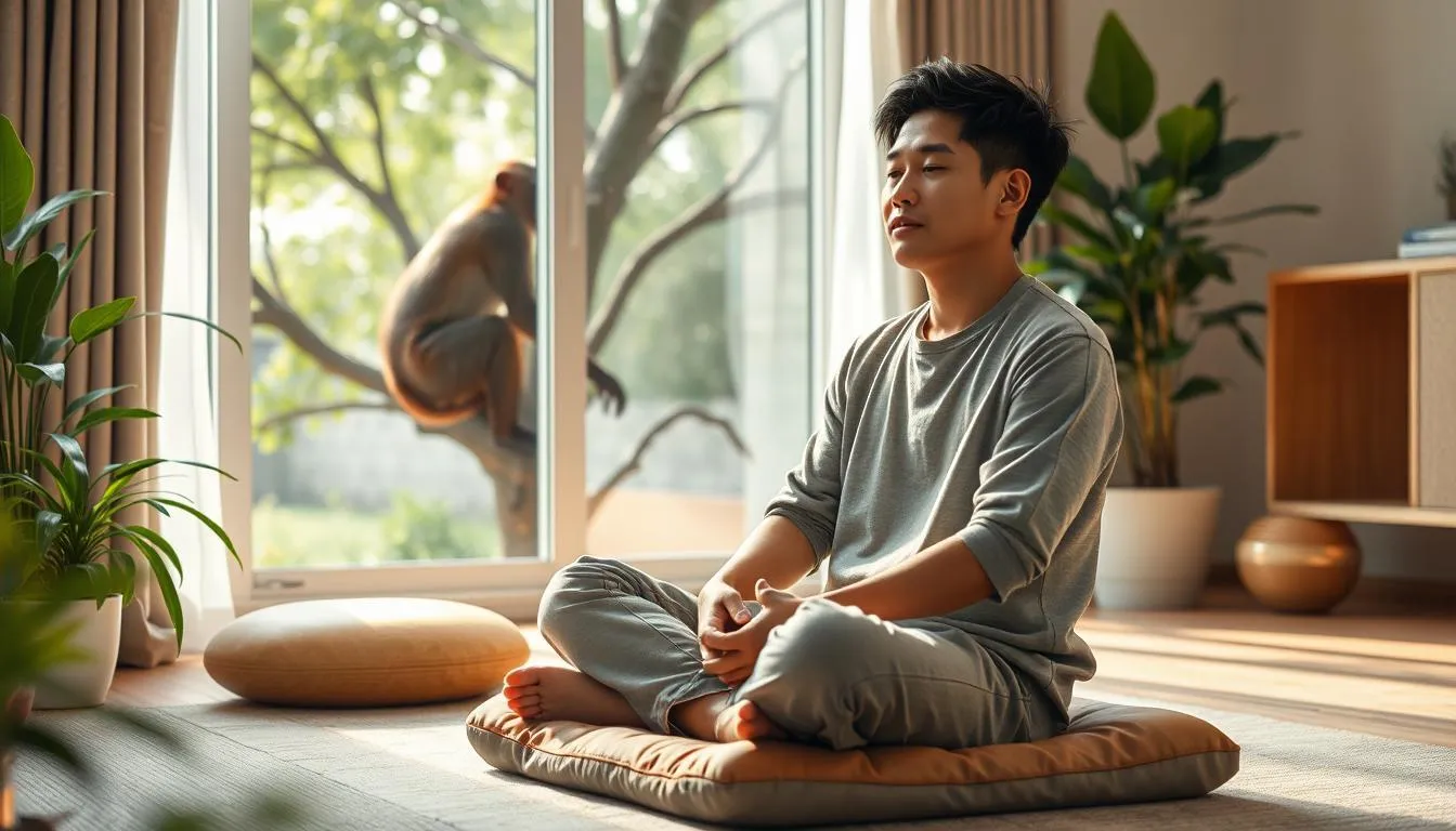 Cara Menyikapi Mimpi Digigit Monyet (c) Ilustrasi AI