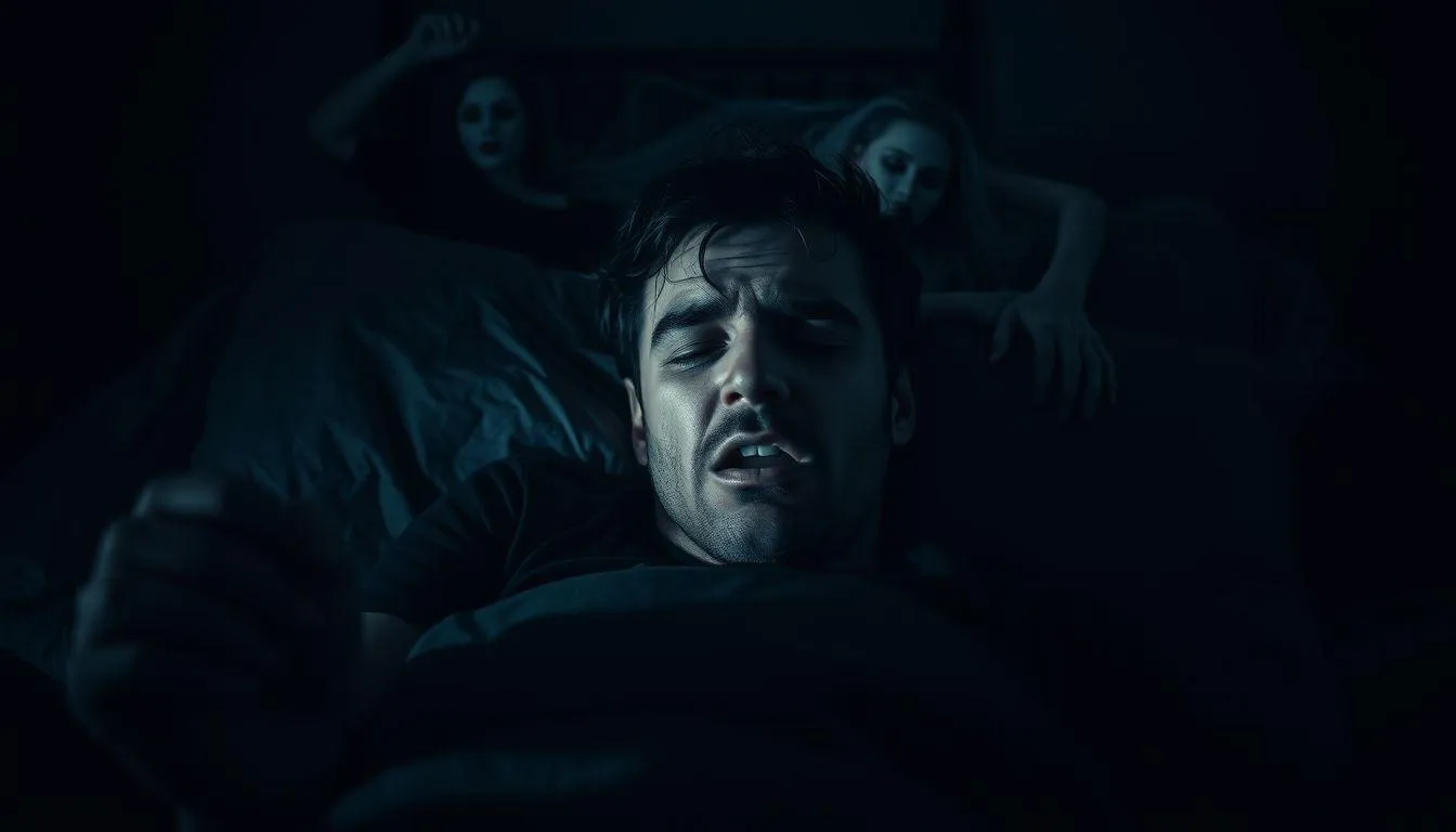 Pengertian dan Makna Dasar Mimpi Digigit Orang Kesurupan (c) Ilustrasi AI