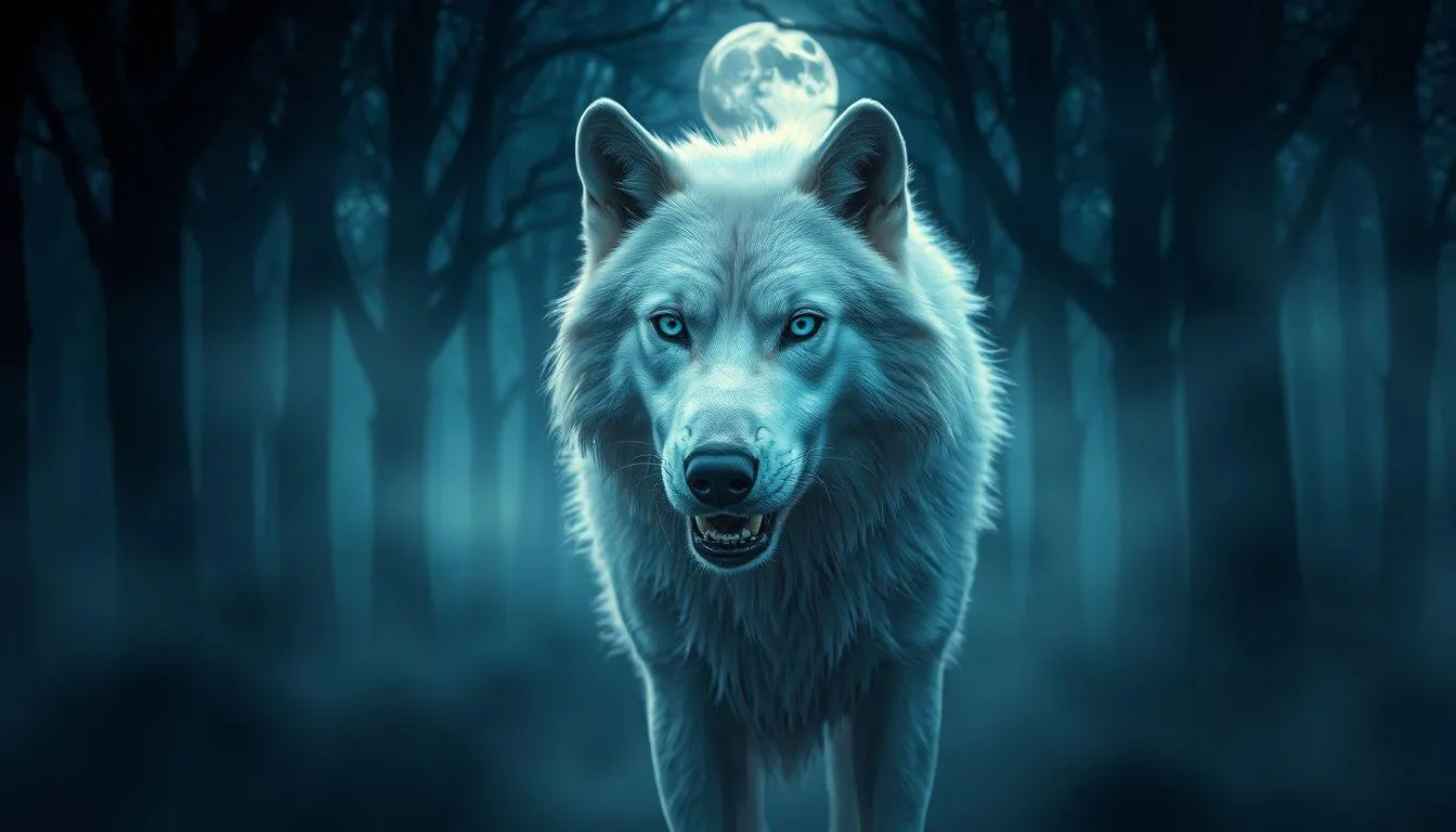 Makna Umum Mimpi Digigit Serigala Putih (c) Ilustrasi AI