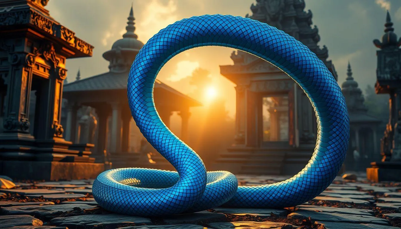 Tafsir Mimpi Digigit Ular Biru Menurut Primbon Jawa (c) Ilustrasi AI