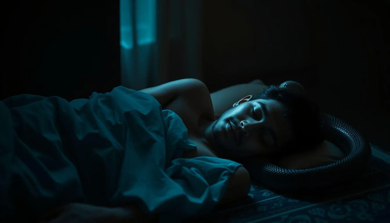 Tafsir Mimpi Digigit Ular di Bahu Kanan Menurut Islam (c) Ilustrasi AI