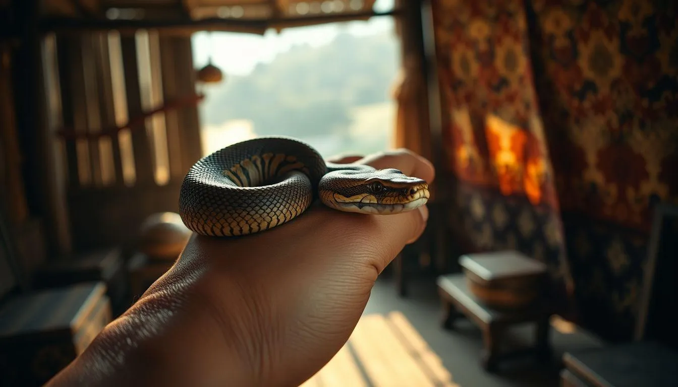 Tafsir Mimpi Digigit Ular di Jari Jempol Menurut Primbon Jawa (c) Ilustrasi AI