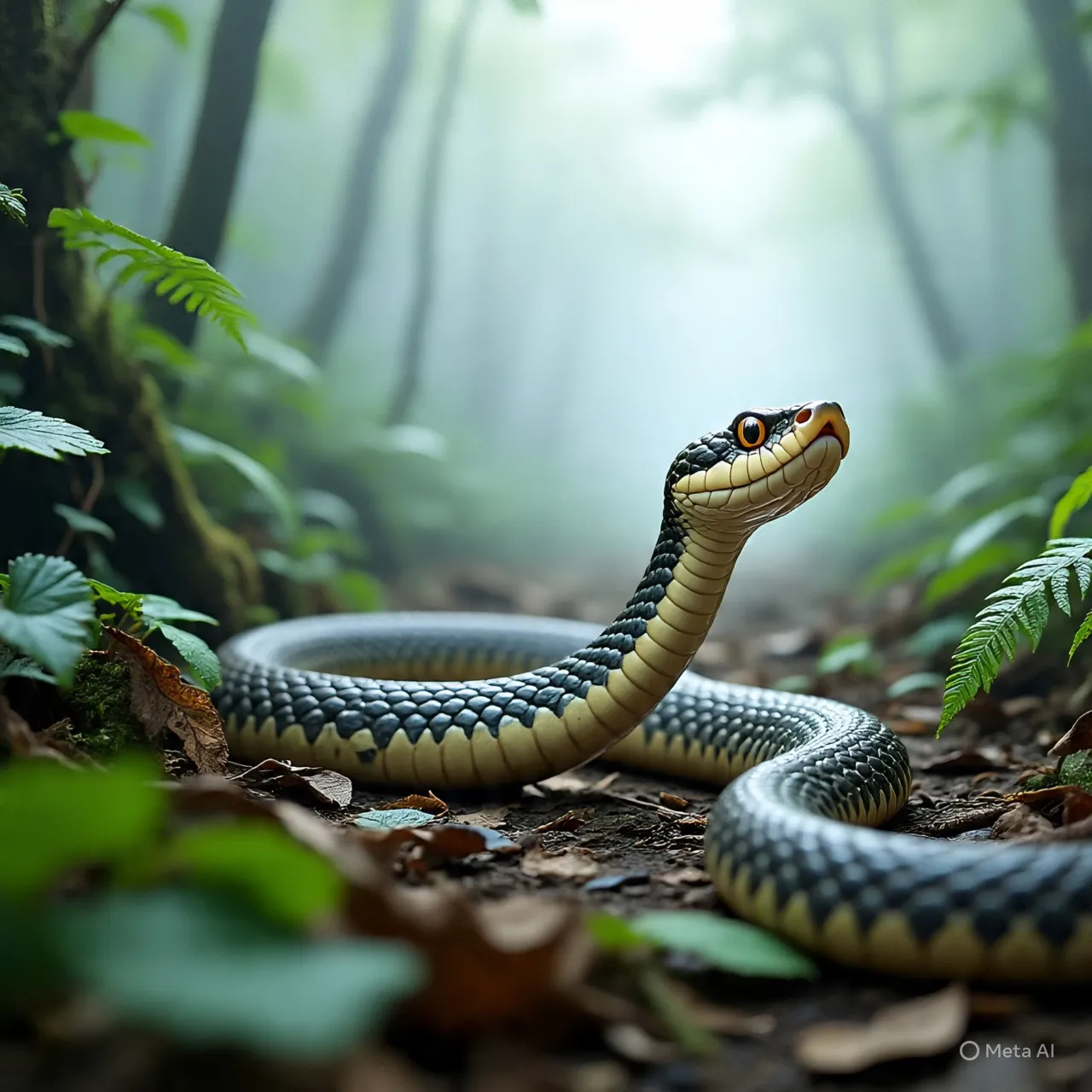 Tafsir Mimpi Digigit Ular di Jari Tangan Menurut Primbon Jawa (c) Ilustrasi AI