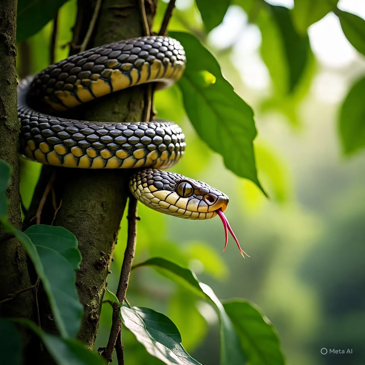 Analisis Psikologis Mimpi Digigit Ular di Jari Tangan (c) Ilustrasi AI