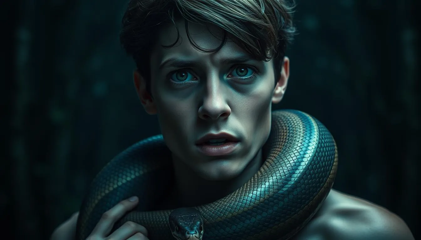 Tafsir Mimpi Digigit Ular di Leher Menurut Psikologi (c) Ilustrasi AI