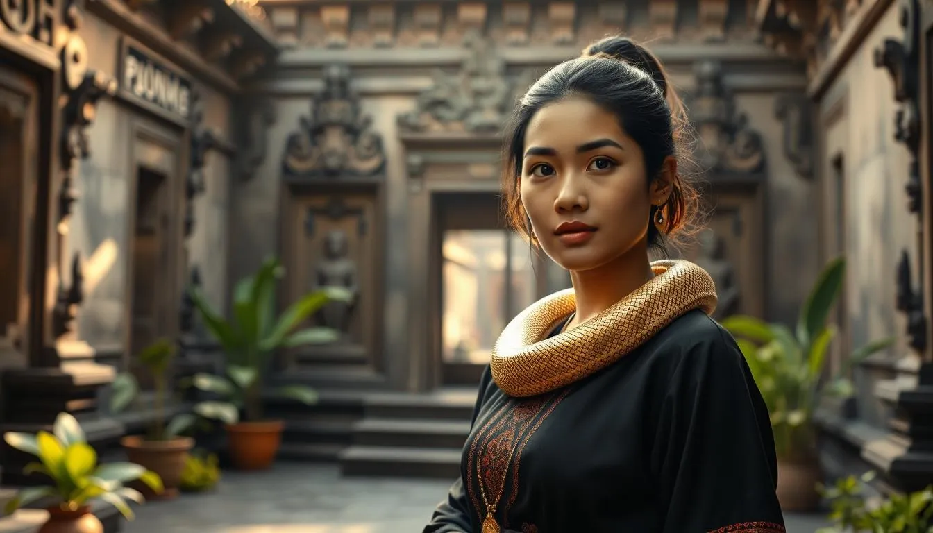 Makna Mimpi Digigit Ular di Leher Menurut Primbon Jawa (c) Ilustrasi AI