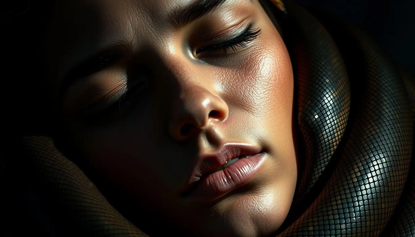 Pengertian dan Makna Dasar Mimpi Digigit Ular di Muka (c) Ilustrasi AI