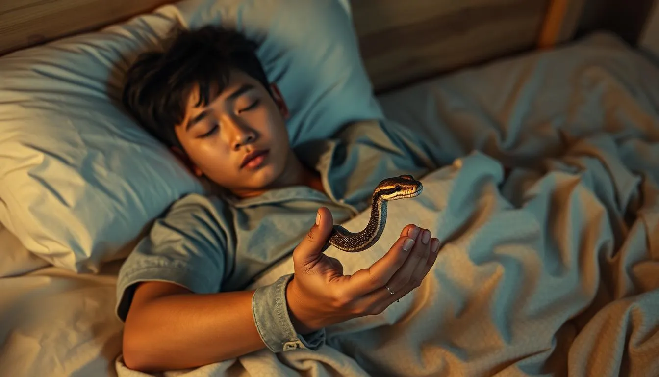 Definisi dan Karakteristik Mimpi Digigit Ular di Tangan (credit:Image by AI)