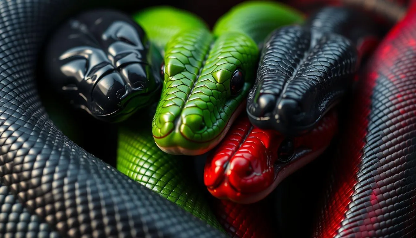 Pengaruh Warna dan Jenis Ular dalam Mimpi (c) Ilustrasi AI