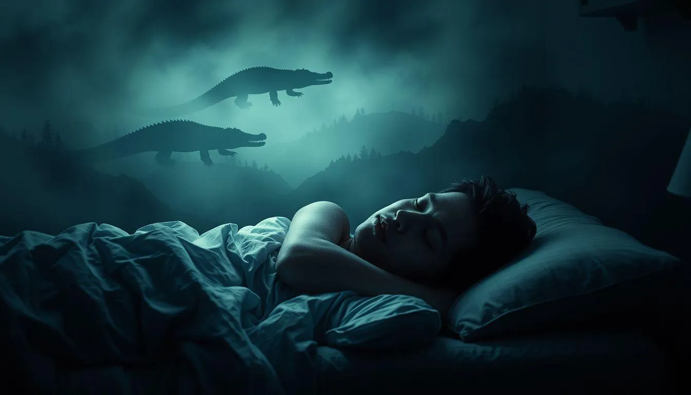 Perspektif Psikologi tentang Mimpi Diikuti Buaya (c) Ilustrasi AI