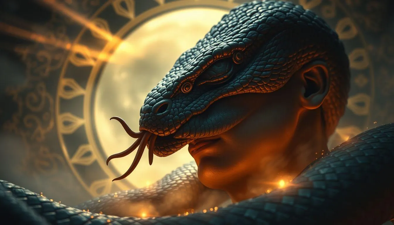 Interpretasi Positif Mimpi Dijilat Ular (c) Ilustrasi AI