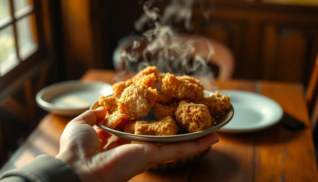 Pesan dan Hikmah dari Mimpi Dikasih Makan Ayam Goreng (c) Ilustrasi AI