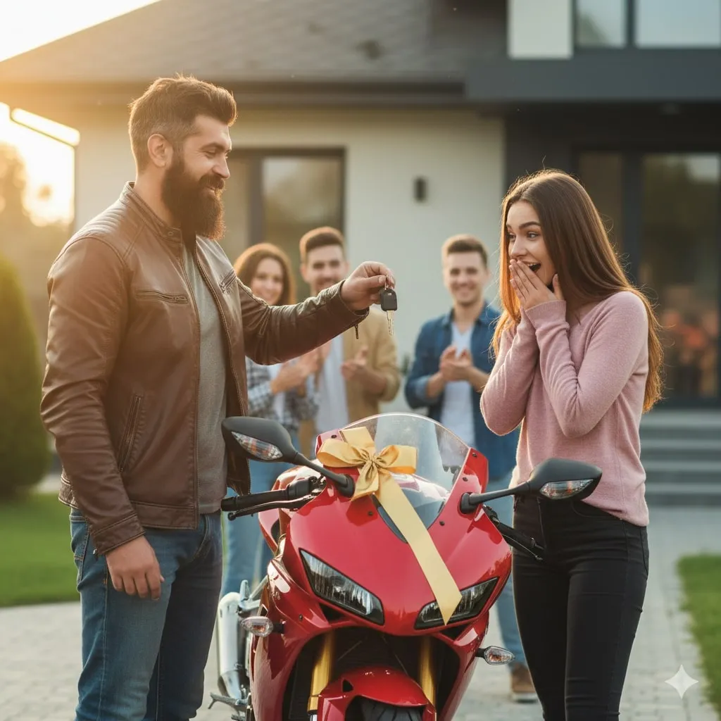 Pengertian dan Makna Dasar Mimpi Dikasih Motor (c) Ilustrasi AI